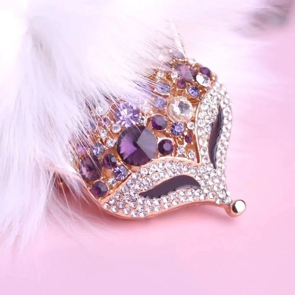 VQ Rhinestones Fox Keychain - Picture 2 of 3